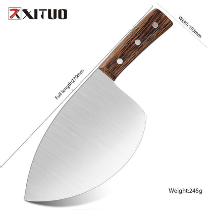 XITUO Superior Professional Handmade Forged Carbon Steel Chef Kitchen Slicing Chopping Kitchen Knife Traditional Cooking Tools - StorageandmoreStorage