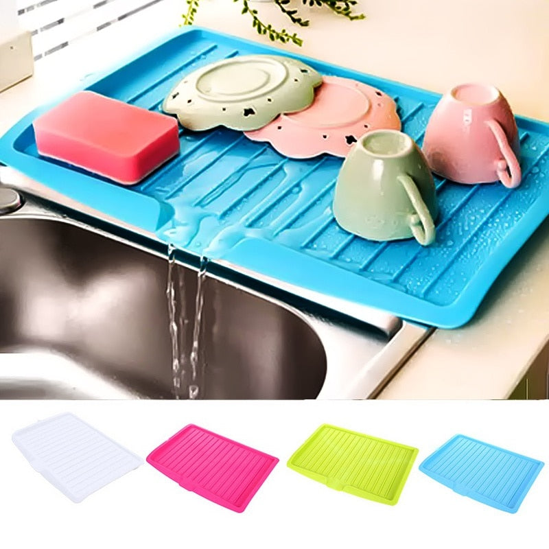 Sink Draining Rack Tray Cutlery Filter Plate Storage Bowl Cup Drainer Dishes Sink Drain Shelving Rack Drain Board Kitchen Tools - StorageandmoreStorage