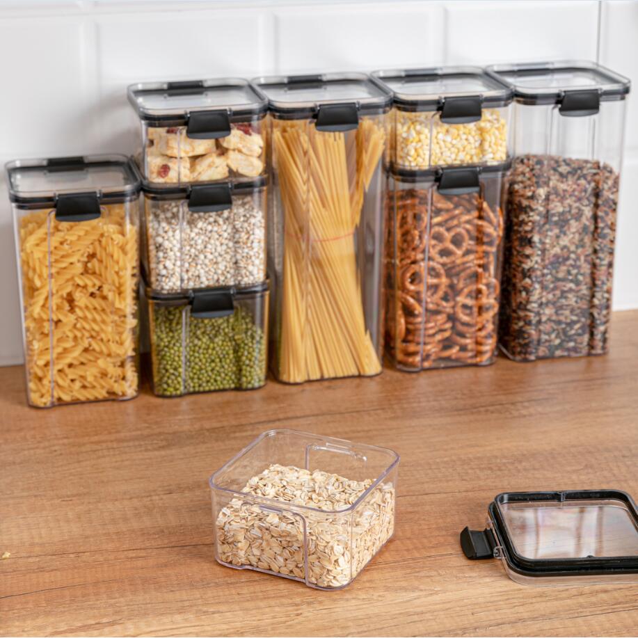 Food Storage Containers Kitchen Storage Organization Kitchen Storage Box Jars Ducts Storage for Kitchen PET Food Storage Box Lid - StorageandmoreStorage