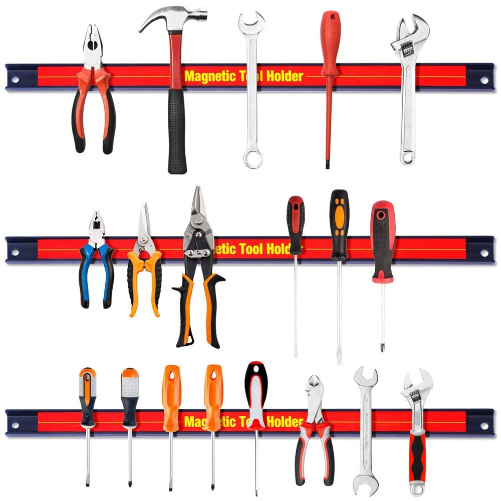 Magnetic Tools Storage Holder Strong Magnet Stick Organizer Racks For Connecting Strips Tools Hand Tools For Garage Workshop - StorageandmoreStorage