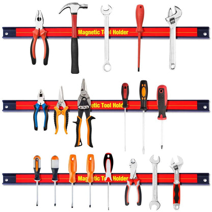 Magnetic Tools Storage Holder Strong Magnet Stick Organizer Racks For Connecting Strips Tools Hand Tools For Garage Workshop - StorageandmoreStorage