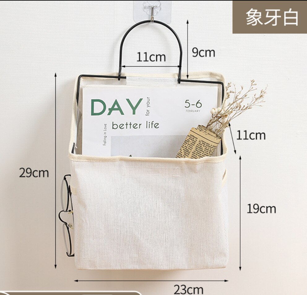 Wall Hanging Storage Bag Waterproof Over The Door Closet Organizer Hanging Pocket Organizer Box Containers for Bedroom Bathroom - StorageandmoreStorage