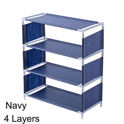 Multi-storey Shoe Rack Multi-functional Organizer Household Cloth Storage Rack Easy To Assemble Dormitory Provincial Space Rack - StorageandmoreStorage